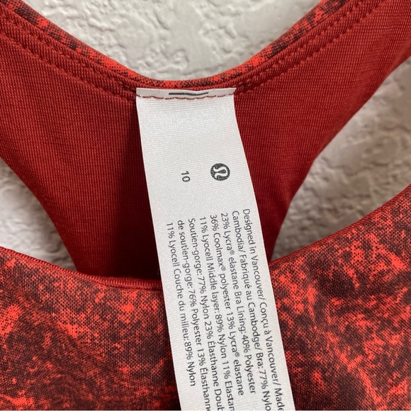 LULULEMON Wunder Train Long Line Bra Medium Support Sportsbra size 10 - Picture 8 of 10